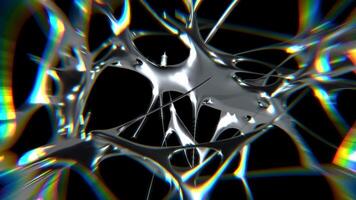 design av välväxt kromtyp trogen y2k looping design element bakgrund video