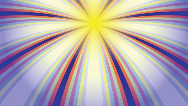Abstract background with curved blade rays in multicolored tones. vector