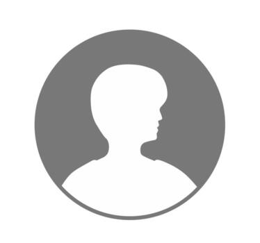 Side view man profile avatar icon with clean silhouette inside gray circle for modern minimalist design and user interface vector