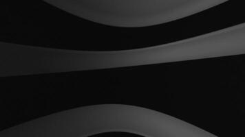 liscio astratto buio onde creare un' moderno e minimo 3d animazione. elegante curvo Linee flusso nel senza soluzione di continuità movimento, Perfetto per sfondo disegno, tecnologia, o lusso immagini. video