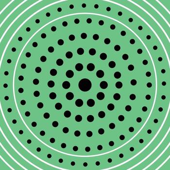Circle Halftone Abstract background design. Concentric Circles with Dots A Circular Abstract vector
