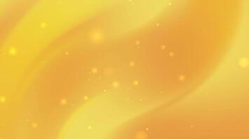 ljus gul lutning med lysande mjuk partiklar och slät vågor perfekt för global firande evenemang inbjudningar och säsong- branding visuella i digital kreativ projekt video