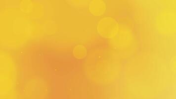 ljus gul bokeh bakgrund med lysande cirklar och mjuk lutning perfekt för global firande evenemang och elegant design mallar video