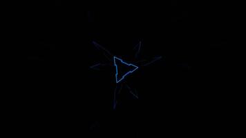 ciano e rosa strobo leggero effetto nel astratto tunnel sfondo vj ciclo continuo nel 4k video