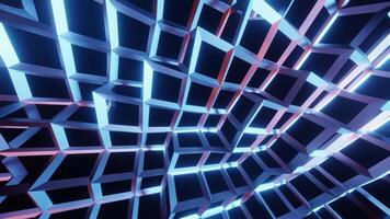 fängelse roterad munk tunnel vj slinga bakgrund video