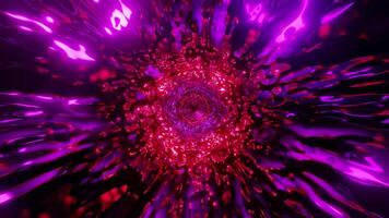 bruten tunnel sci-fi vj slinga röd bakgrund video