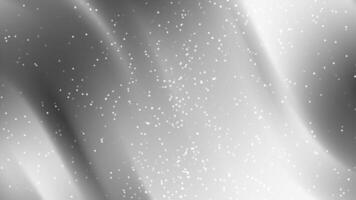 Soft Steel Gradients Abstract gray background with flowing shapes and white particles creates a calming effect video