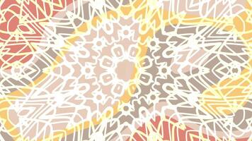 aqua flytta abstrakt kalejdoskop animering med symmetrisk mönster och former evolving långsamt och mjukt video