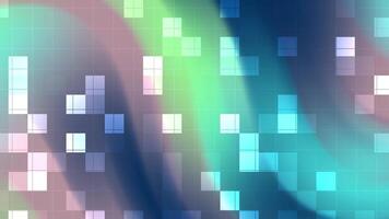Minimalist Navy Abstract background animation featuring colorful gradient lights and pixelated pattern movement video