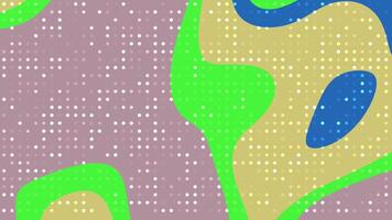 résumés liquide cligner carré abstrait dynamique Contexte animation avec coloré formes et en mouvement points pour Créatif projets video