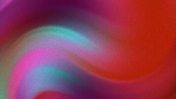 resúmenes ruido dinámica grano degradado animación con suave fluido transiciones en rojo, rosa, púrpura, y verde azulado matices video