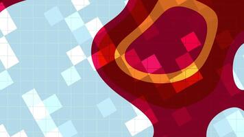resumos líquido piscar quadrado abstrato animação apresentando vibrante cores e dinâmico formas para moderno fundos video