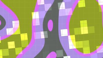 Abstracts Liquid Blink Square Dynamic abstract background animation with colorful shapes and geometric patterns flowing smoothly video