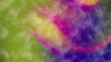 abstracts rök abstrakt färgrik rök moln rörelse bakgrund med dynamisk vätska former och rörelse video