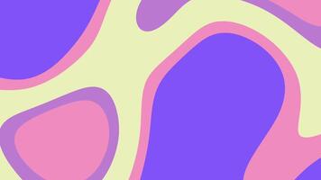 resúmenes líquido fluido pastel formas morph y mezcla en un sin costura lazo creando un maravilloso retro antecedentes video
