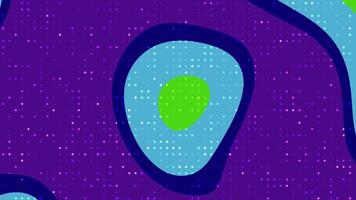 abstracts flytande blinka punkt abstrakt animerad bakgrund terar färgrik former och skimrande prickar för modern projekt video