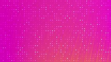 Abstracts Twirls Blink Dot Vibrant pink gradient background with dynamic dot matrix animation and geometric lines pattern video