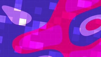 Abstracts Liquid Blink Square Dynamic abstract animation of colorful shapes moving over a grid pattern for creative design projects video