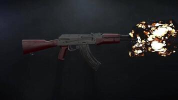 crime mostrar introdução animação com arma de fogo partes animação explorar explodiu Visão do arma de fogo dentro movimento gráficos e arma Projeto estude video