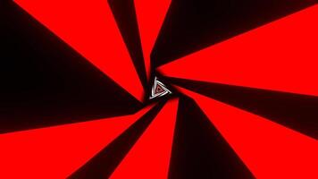 rosso e bianca curvo triangolo sfondo vj ciclo continuo nel 4k video