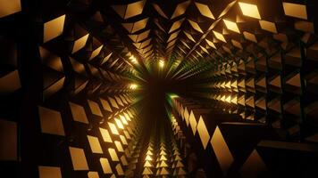 bronce y verde circular descendencia antecedentes vj lazo en 4k video