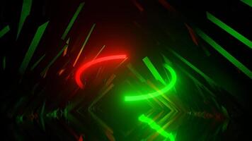 Red and Green Abstract Environment Background VJ Loop in 4K video