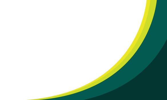 Abstract curve green lines blank background vector