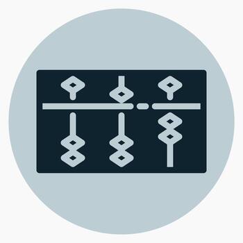 ábaco icono en glifo estilo. Perfecto para aplicaciones, sitios web, ui ux, presentaciones, o infografía. editable ilustración archivo con limpiar diseño y moderno diseño. vector