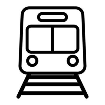 tren icono en línea estilo. Perfecto para sitio web móvil aplicación presentación. adecuado para ninguna usuario interfaz y usuario experiencia, ilustración vector