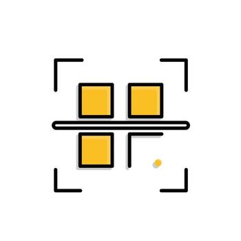 scan icon. Payment methods and e-commerce. code is being scanned. market, sale, buy. mixed design style. vector