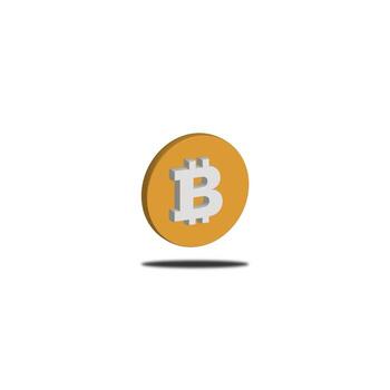 isomteric bitcoin icon design isometric 3d style cryptocurrency concept illustration eps 10 vector