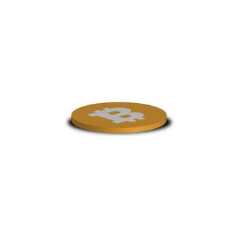 bitcoin isometric render icon design isometric 3d style cryptocurrency concept illustration white background eps 10 vector