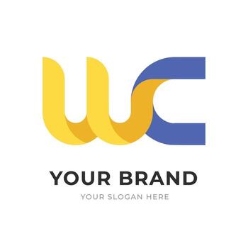 conjunto de letra WC, cw, C, w logo diseño recopilación, inicial monograma logo, moderno alfabeto letra WC, cw, C, w único logo modelo ilustración para negocio marca vector