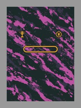 resumen texturizado composición con trofeo y moneda elementos vector