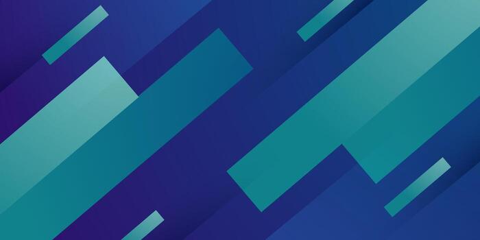 Abstract colorful blue and green banner color background. Simple square overlap layer element design background. vector