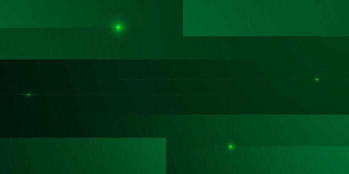 Abstract dark green overlap square background. Simple pattern with lights element design. vector