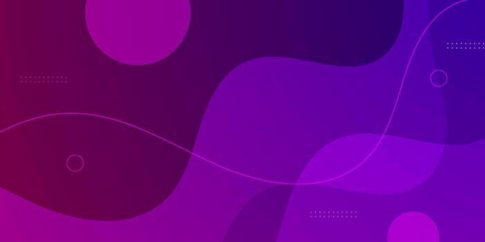 Abstract dark purple gradient wave fluid background. Simple dynamic color wave pattern design. vector
