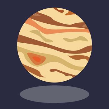 Simple and Clear Jupiter Icon Expanded Line Icon Design pt.2 vector