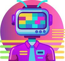 1980 falla robot avatar vector