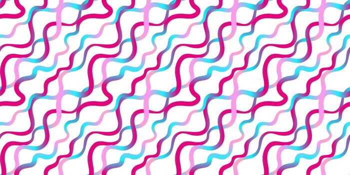 de moda resumen tresillo olas modelo con curvo azul y rosado líneas suave degradado sin costura antecedentes para digital papel papelería embalaje y impresión vector