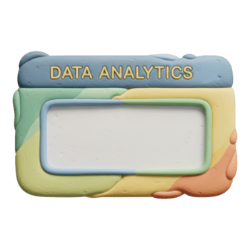 datos analítica concepto con vistoso marco y blanco espacio para texto aislado en transparente antecedentes png