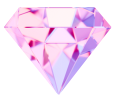rosado diamante piedra preciosa aislado clipart ilustración png
