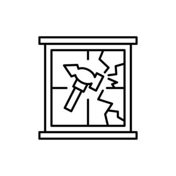 roto ventana minimalista Delgado icono para web y gráfico diseño, aplicaciones, pancartas, social red y tarjetas vector