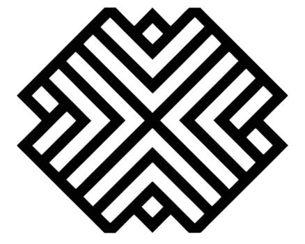 Stunning Black and White Geometric Abstract Design Interlocking Lines Create a Bold and Stylish Hexagonal Pattern on White Background vector