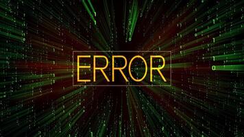 erro conceito com matriz estilo binário código video