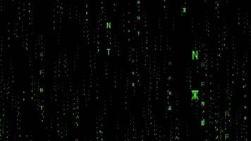 matriz estilo cartas - codificação ou criptografia conceito video