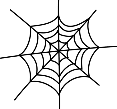 aranha rede dia das Bruxas elemento simples linha arte png