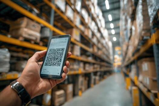How to use a mobile app to track inventory in a warehouse photo