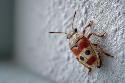 A bug with black spots on its back photo