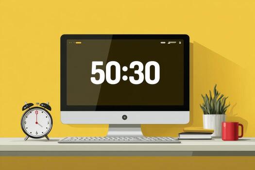 50 minutes of work per day photo